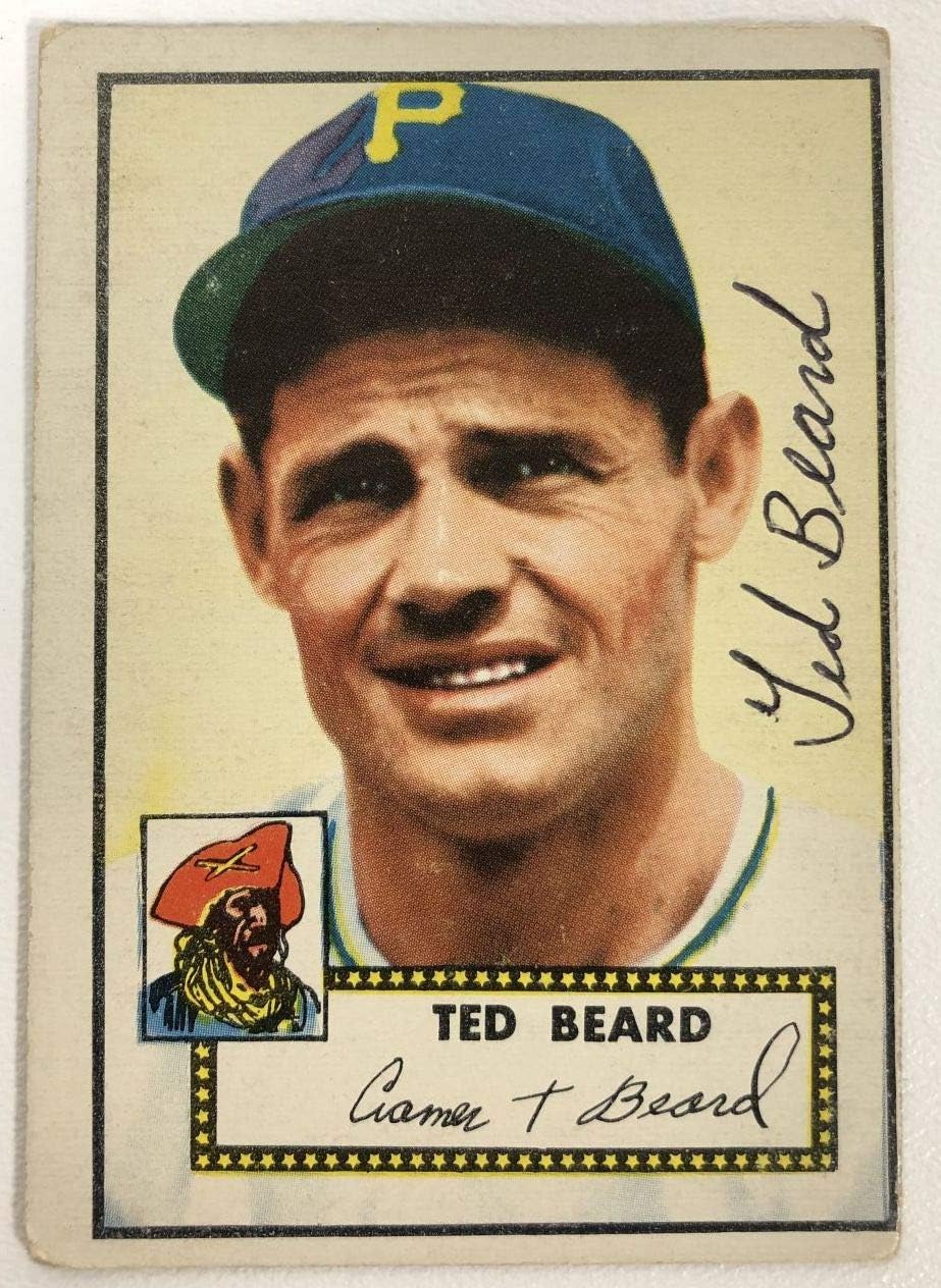 Ted Beard Signed Autographed 1952 Topps Reprint Baseball Card - Pittsburgh Pirates