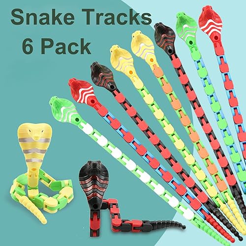Miniatura 2 de Wacky Tracks - Juguete antiestrés con clic a presión, rompecabezas de serpiente, juguete para aliviar el estrés, ansiedad y autismo para recuerdos