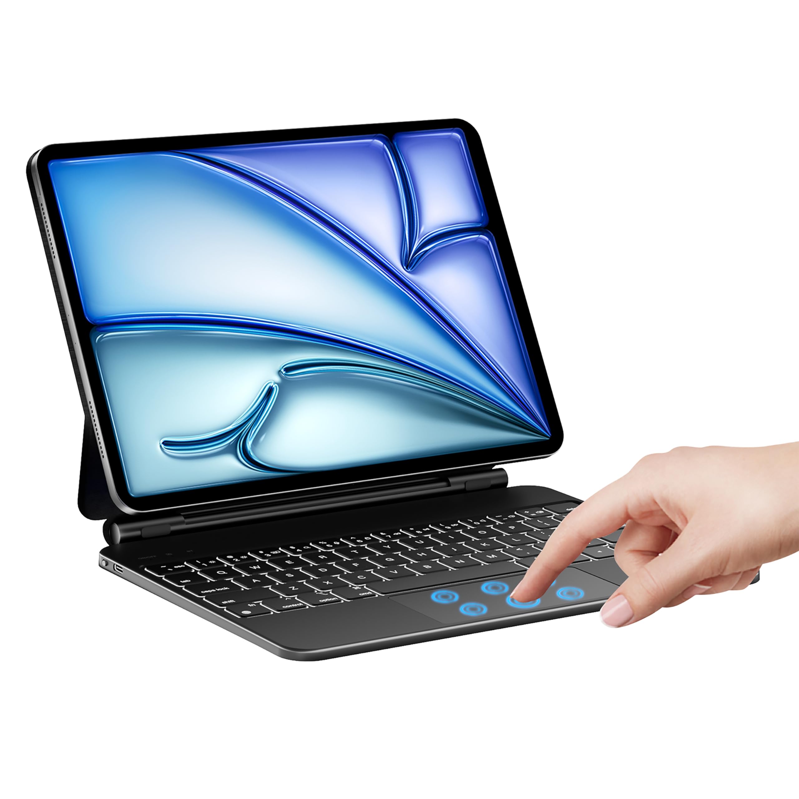 HOU F91 iPad Pro 12.9 Keyboard, Magnetic Floating Magic Keyboard