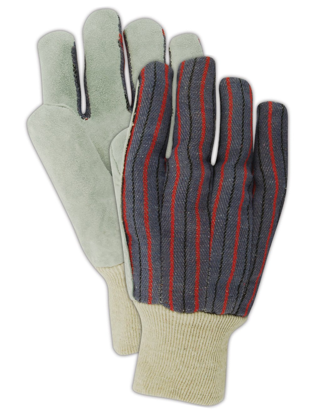 MAGID DuraMaster TK6 Leather Glove, Knit Wrist Cuff, Men's Large (12 Pairs)