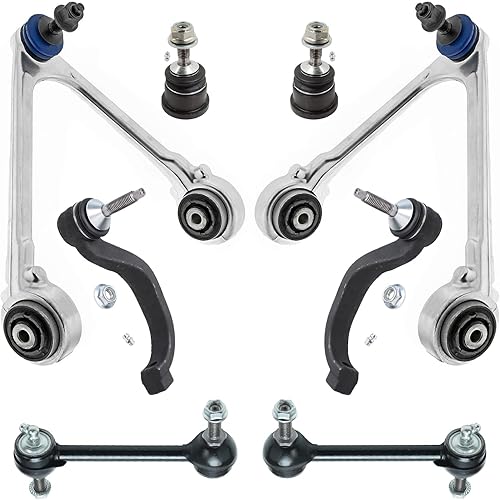 Miniatura 1337 de Detroit Axle - Kit de brazos de control de extremo delantero RWD para Dodge Ram 03-06 2500 3500, 2 brazos de control superior con rótula 2 varillas