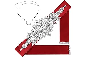 Gorgeous Rhinestone Belt for Women: Bridal, Wedding, and Formal Occasions