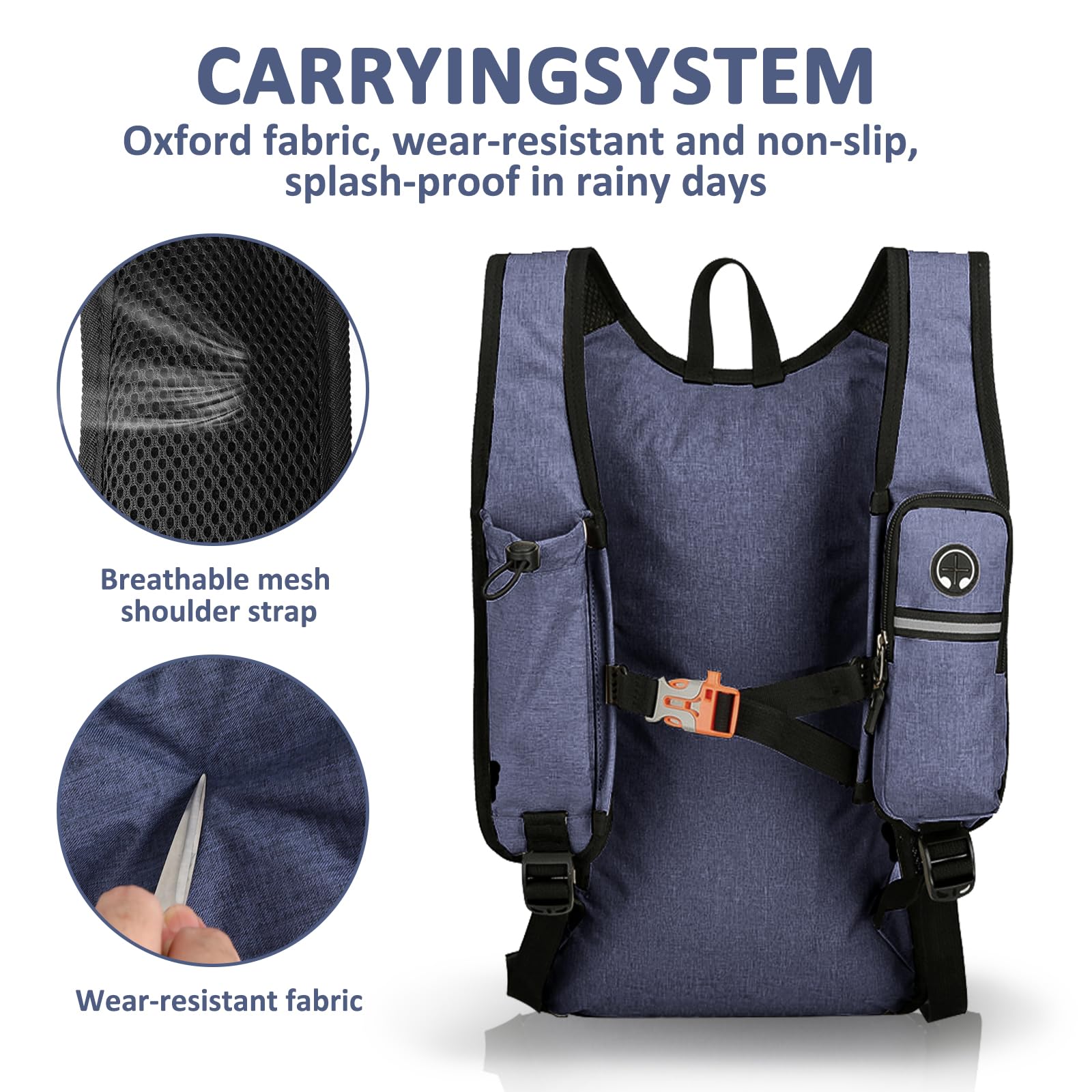 Mochila plegable gris ultraligera de 15 l, impermeable, mochila de viaje, mochila de senderismo para trekking, negocios, viajes cortos al aire libre, hombre y mujer