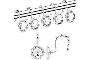 Diamond Shower Curtain Hooks: Add Shimmering Elegance to Your Bathroom