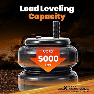 maXpeedingrods 5000 lbs Rear Air Suspension Bags Kit for Toyota Tundra Pickup Trucks 2WD & 4WD 2007-2021 Air Spring Ride Kit