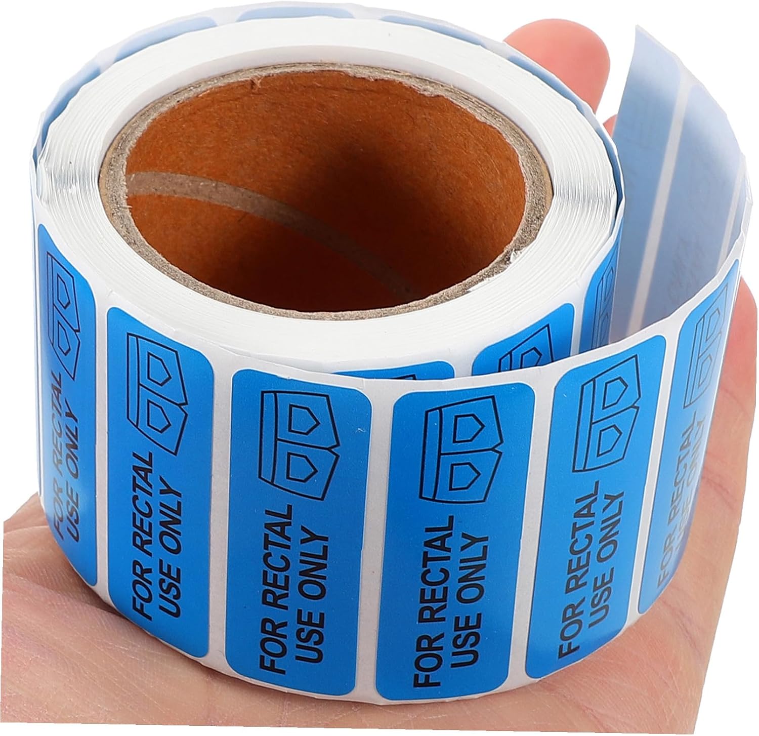 Uonlytech Rectal Use Only Stickers 500Pcs 1.45X0.43 Inch Waterproof Labels Funny Decals for Adults Halloween Party Prank Small White Label Stickers