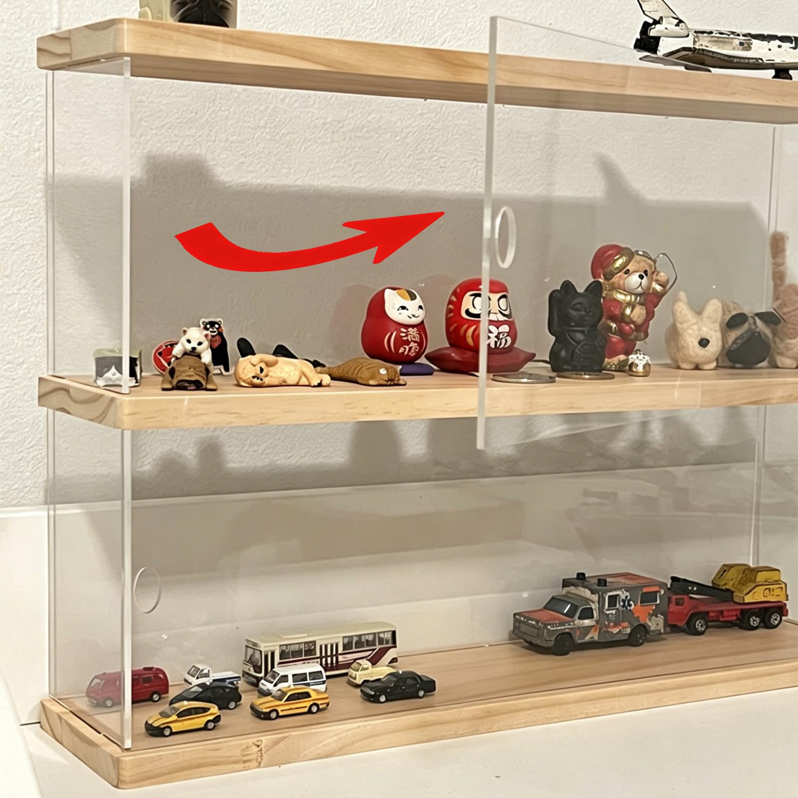 Vetrina in acrilico trasparente per la collezione di minifigure Lego