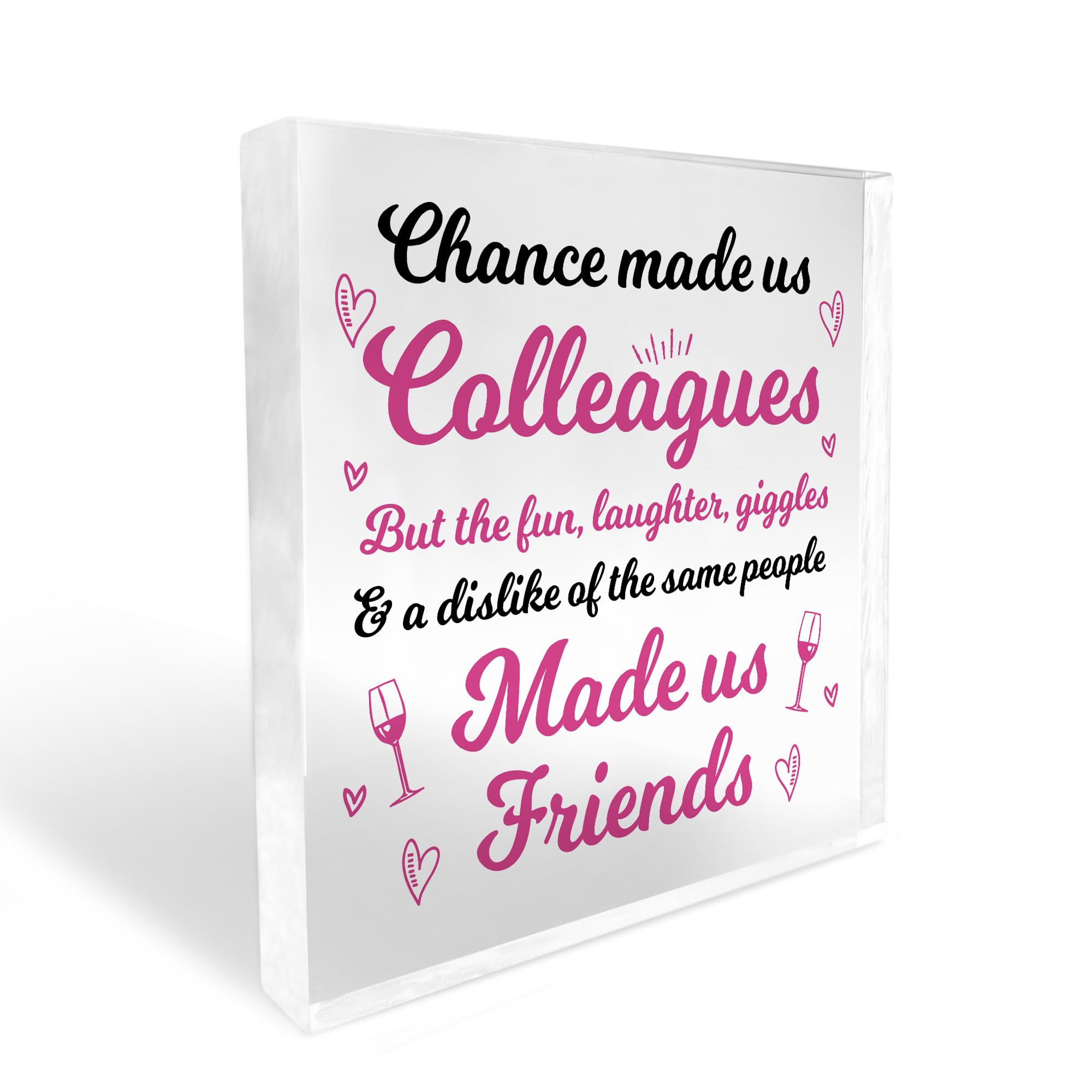 Red Ocean Colleague Leaving Gifts Acrylic Block Thank You Colleague Gifts Friendship Gift For Friend Colleague New Job Gift