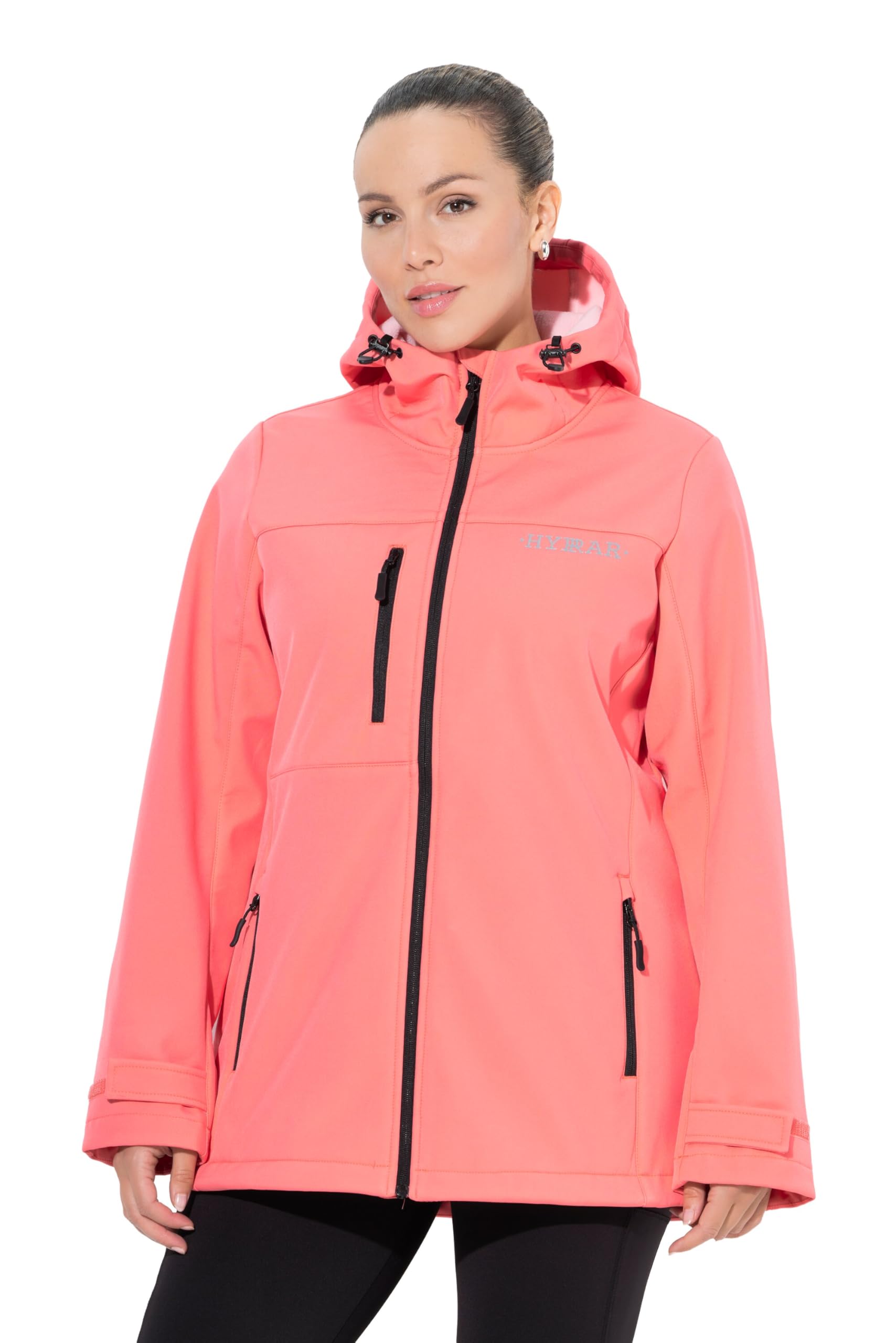 Ulla Popken Damen große Größen Übergrößen Plus Size HYPRAR Softshelljacke, wasserabweisend, Stretch, Reflektor 834656