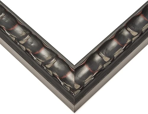 Miniatura 3 de Marco de fotos Gotham de madera maciza color carbón negro de 16 x 27 pulgadas de ancho de 1.5 pulgadas  Profundidad del marco interior de 0.5