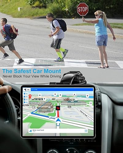 Miniatura 6 de Soporte para tablet de automóvil para teléfono y iPad de 4.7 a 13 pulgadas, soporte para tablet de automóvil para parabrisas de tablero con succión