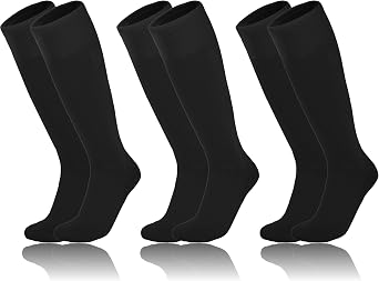 YMYDYFC 3 Pack Youth Baseball Socks Kids Softball Socks Tube Soccer Sock For Toddler Boys Girls Knee High