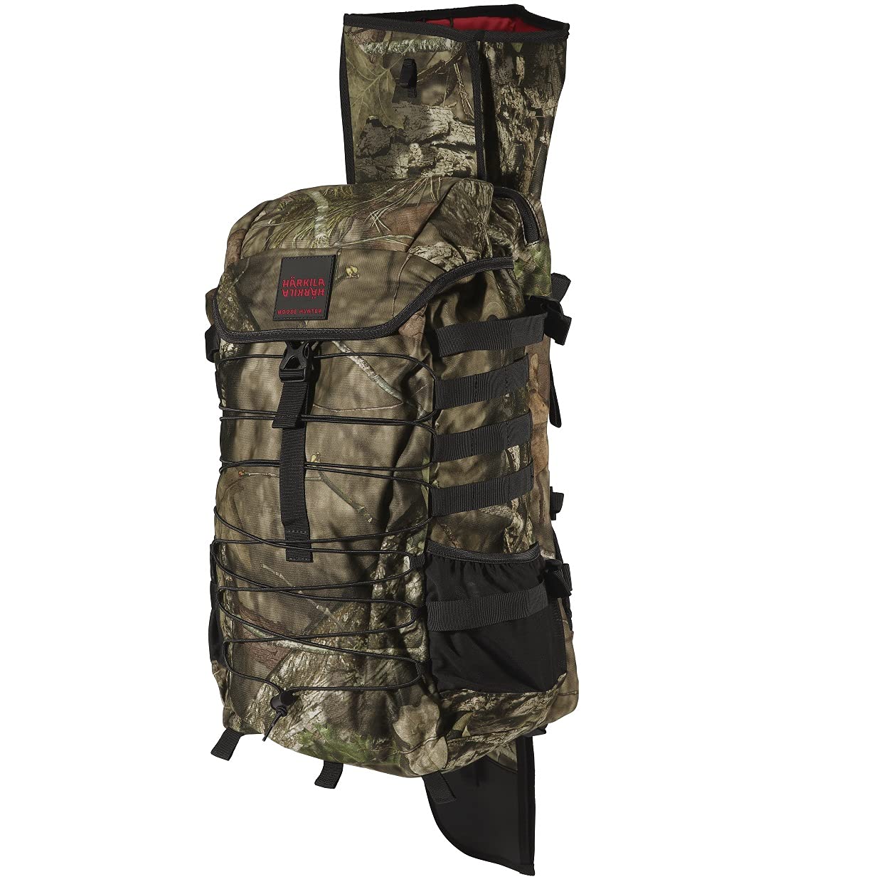 Härkila Moose Hunter 2.0 Jagdrucksack 36 Liter mit Gewehrhalter - Pirschjagdrucksack wasserabweisend Camouflage - Rucksack für die Jagd mit Beckengurt