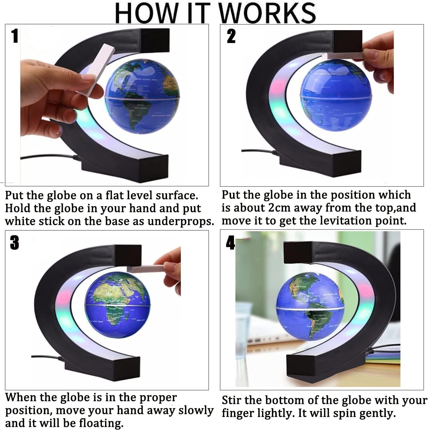 Buy Floating Globe Levitating Globe Maglev World Map Cool