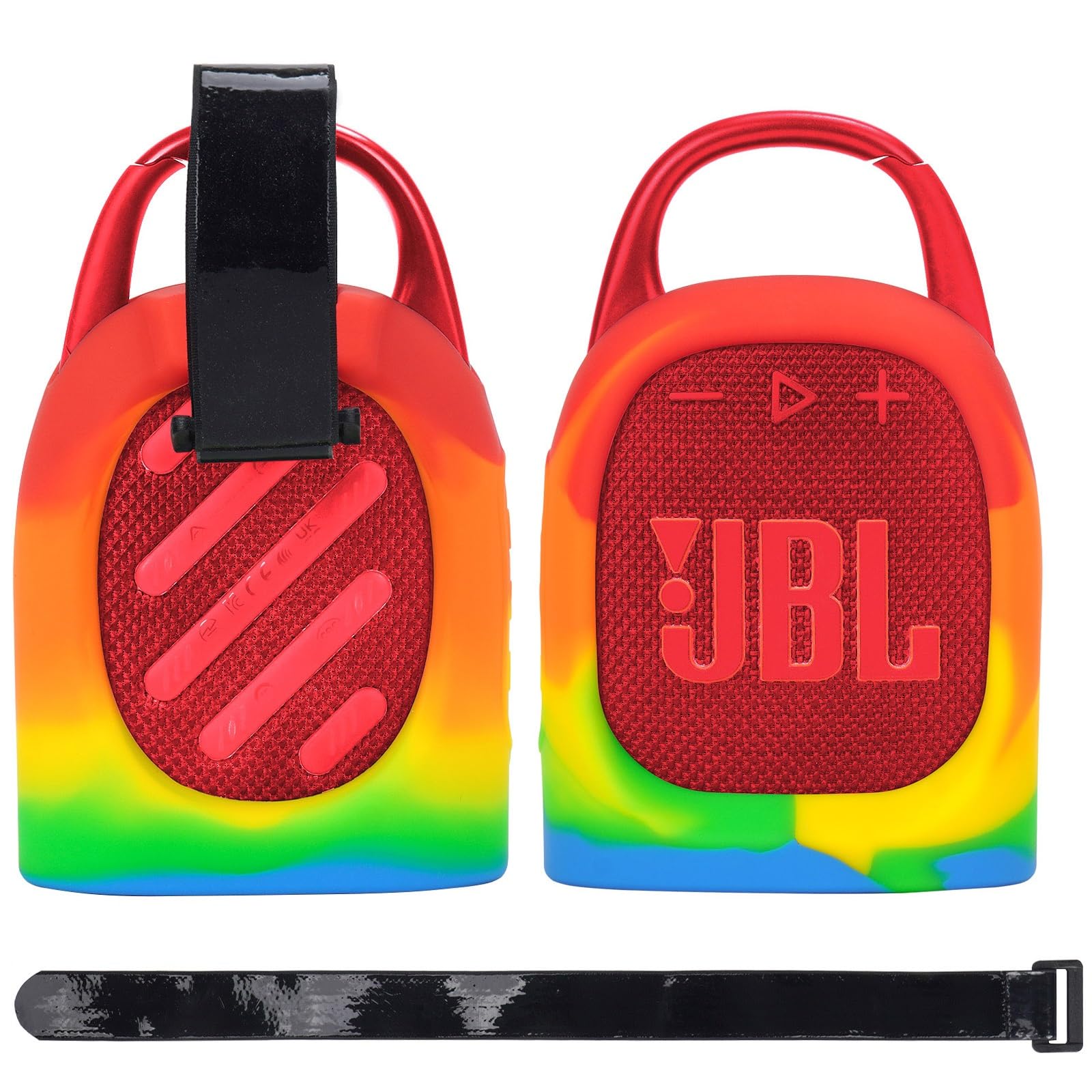Funda De Silicona Para JBL CLIP 5 - Impermeable, Anticaídas, Ligera, Color Verde, Con Cubierta Antipolvo