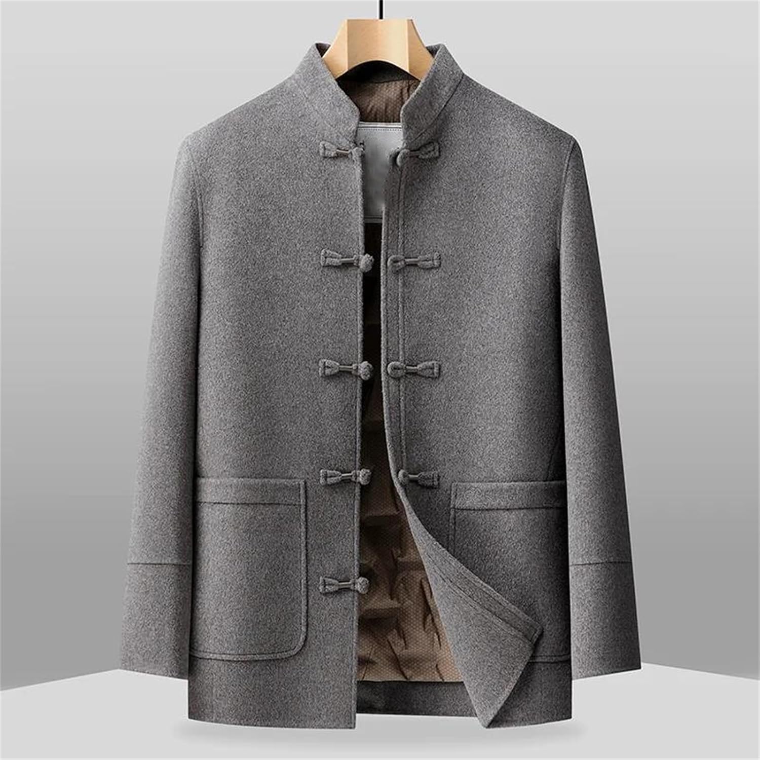 Men's Detachable Down Liner Woolen Coats Winter Warm Wool Jackets Outwear Classic Thicken Puffer Overcoat