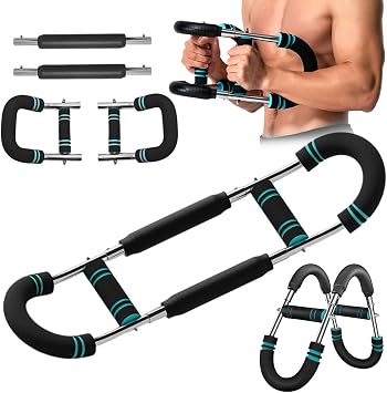 Twister Arm Trainer, 66-110 LB Adjustable Chest Workout Equipment, Portable Arm Trainer with Anti-Slip Grip, Heavy-Duty Twister Arm Exerciser, Detachable Design, for Shoulder/Chest/Triceps