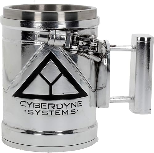 Miniatura 3 de Nemesis Now T-800 Terminator 2 Judgement Day - Taza con el logotipo de Cyberdyne Systems, resina pintada a mano con licencia oficial, decoración