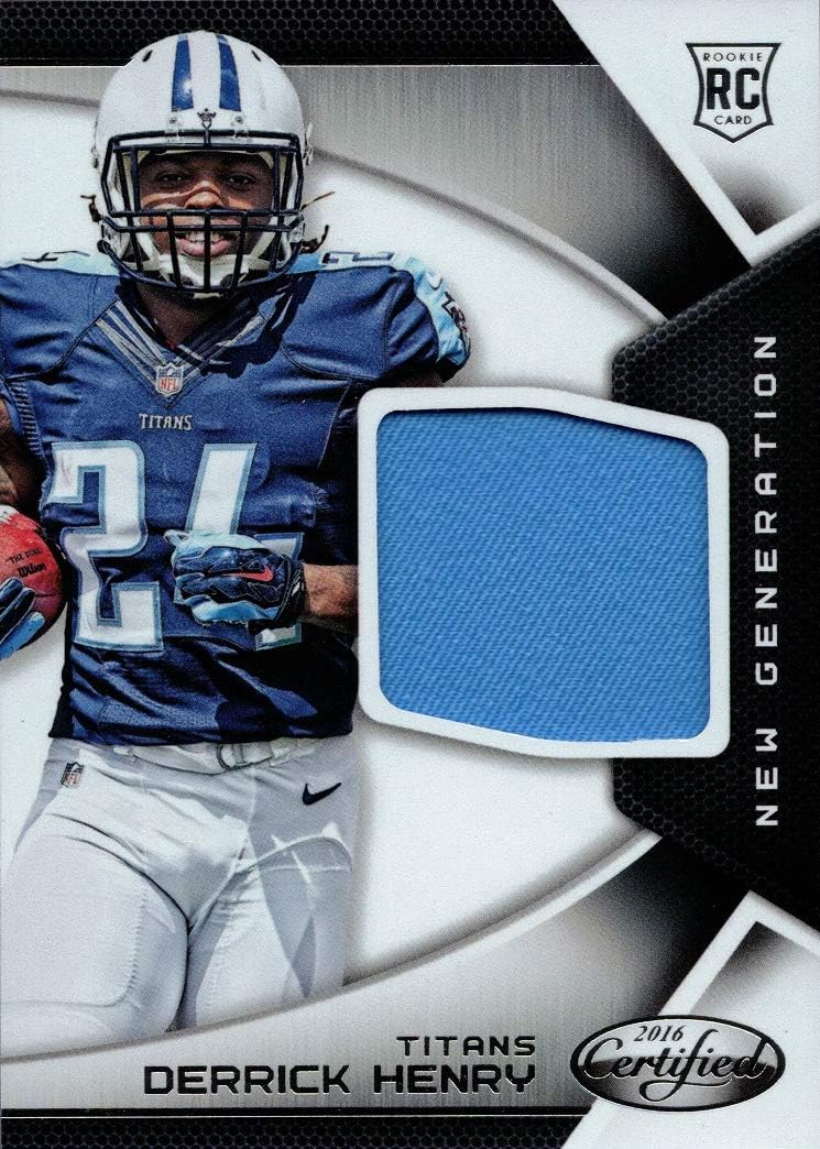 2016 Panini Certified New Generation Football #12 Derrick Henry Player Worn Jersey Rookie Card