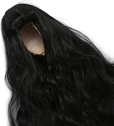 Miniatura 8 de Peluca de muñeca articulada, peluca de muñeca de 16, decoración de larga duración, resistente al calor para vestir muñecas (negro)