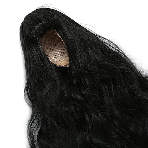 Miniatura 9 de Cryfokt Peluca de muñeca de 16, decoración suave al tacto, peluca de muñeca articulada resistente al calor con flequillo para vestir a la muñeca