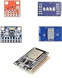 ESP32-WROOM-32S DJ Snack Pack Development Board, Temperature Sensor, 4 LED RGB, Gyro Sensor, 7 Segment LED, Breadboard, Wire Kit