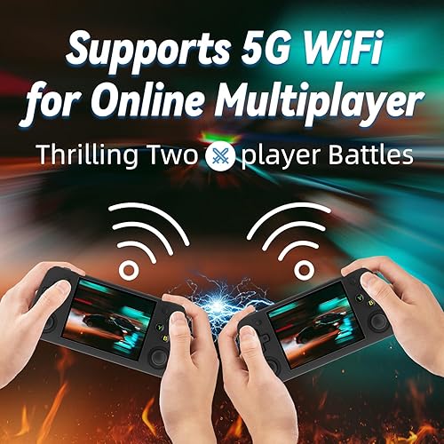 Miniatura 4 de RG35XX H - Consola de juegos de mano retro con sistema Linux, RG35XXH Pantalla IPS de 3.5 pulgadas incorporada Tarjeta TF 64G 5528 Juegos Soporte