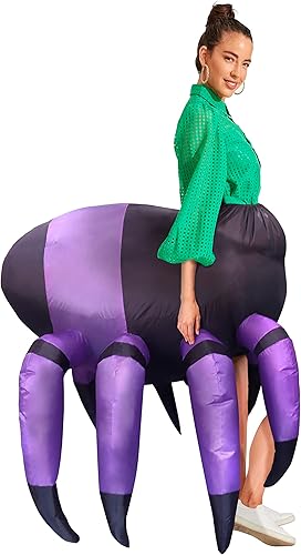 Miniatura 3 de Disfraz inflable de araña, divertido disfraz de Halloween para adultos, Araña, talla única