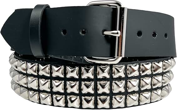 小物 kmrii Goat Skin Black pyramid studs belt kmrii Goat Skin