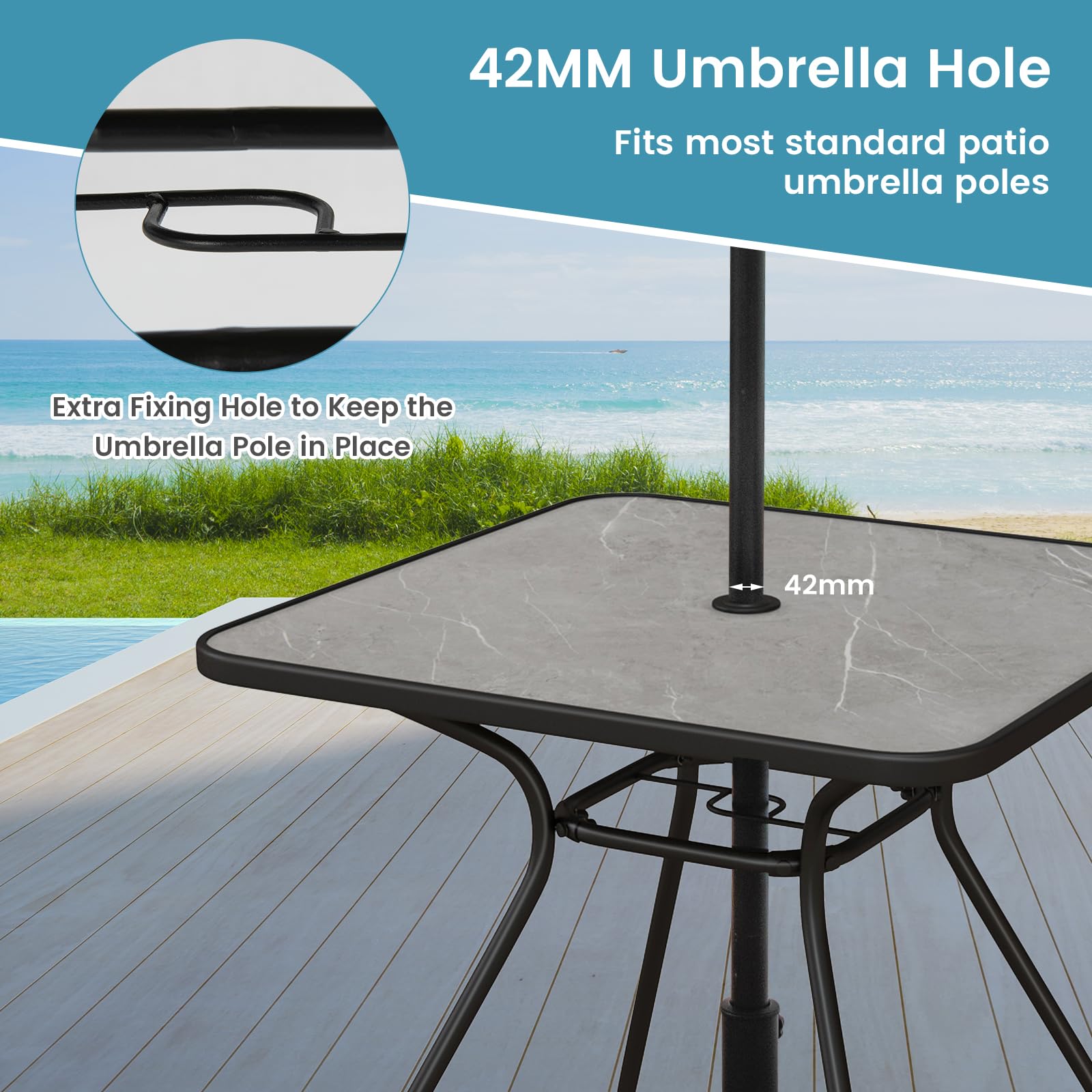 Tuintafel met een breedte van 25 tot 50 cm kopen? Kijk snel