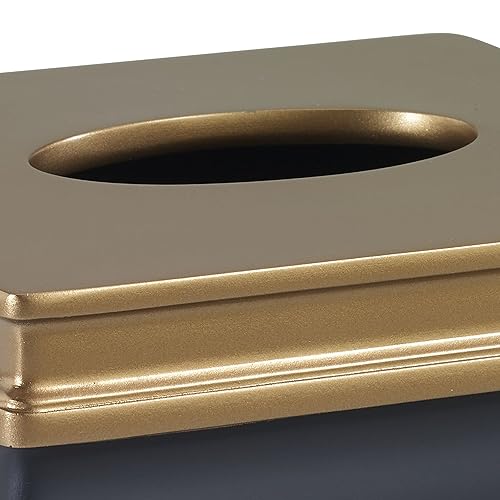 Miniatura 2 de Avanti Linens - Funda para caja de pañuelos, artículos esenciales para el baño de invitados, decoración moderna para el hogar (colección Memphis,