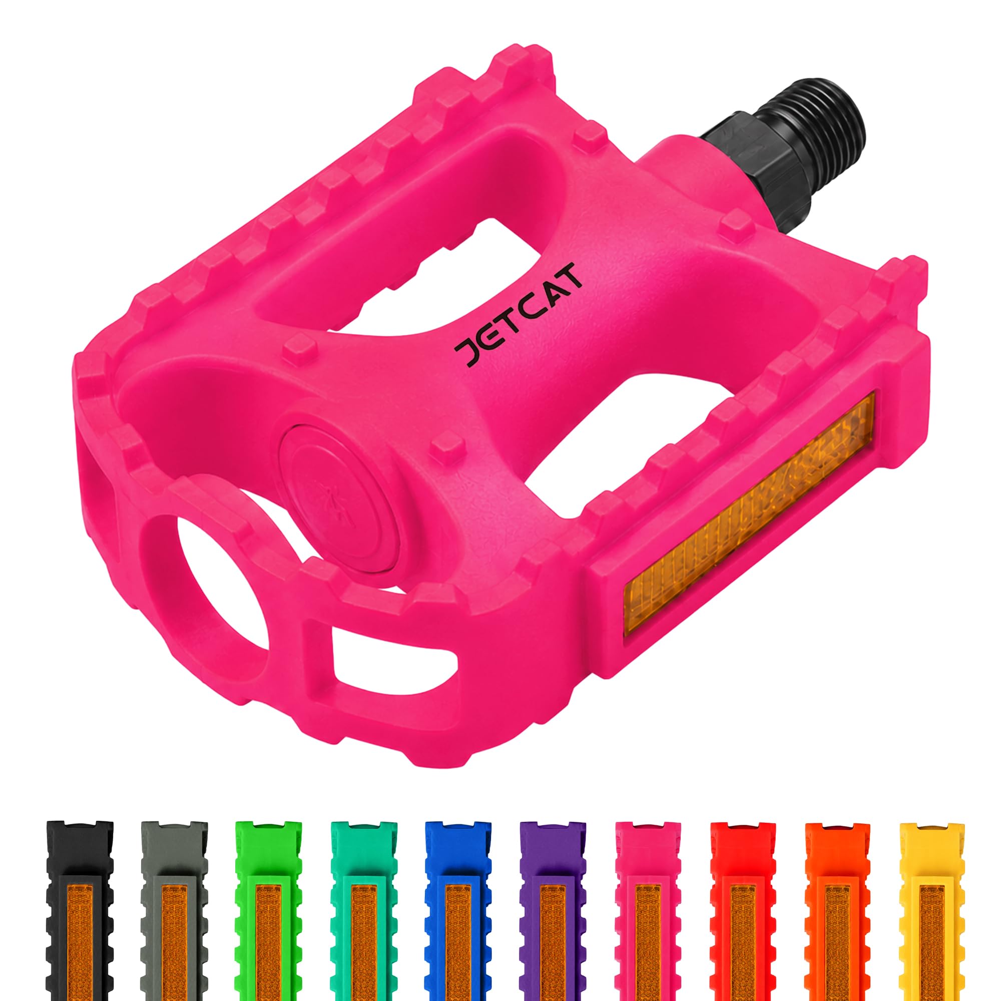JETCAT Bicycle Pedals, Road Bike Pedals Replacement, Bike Parts, Bicycle Parts 9/16 Adult/Kids