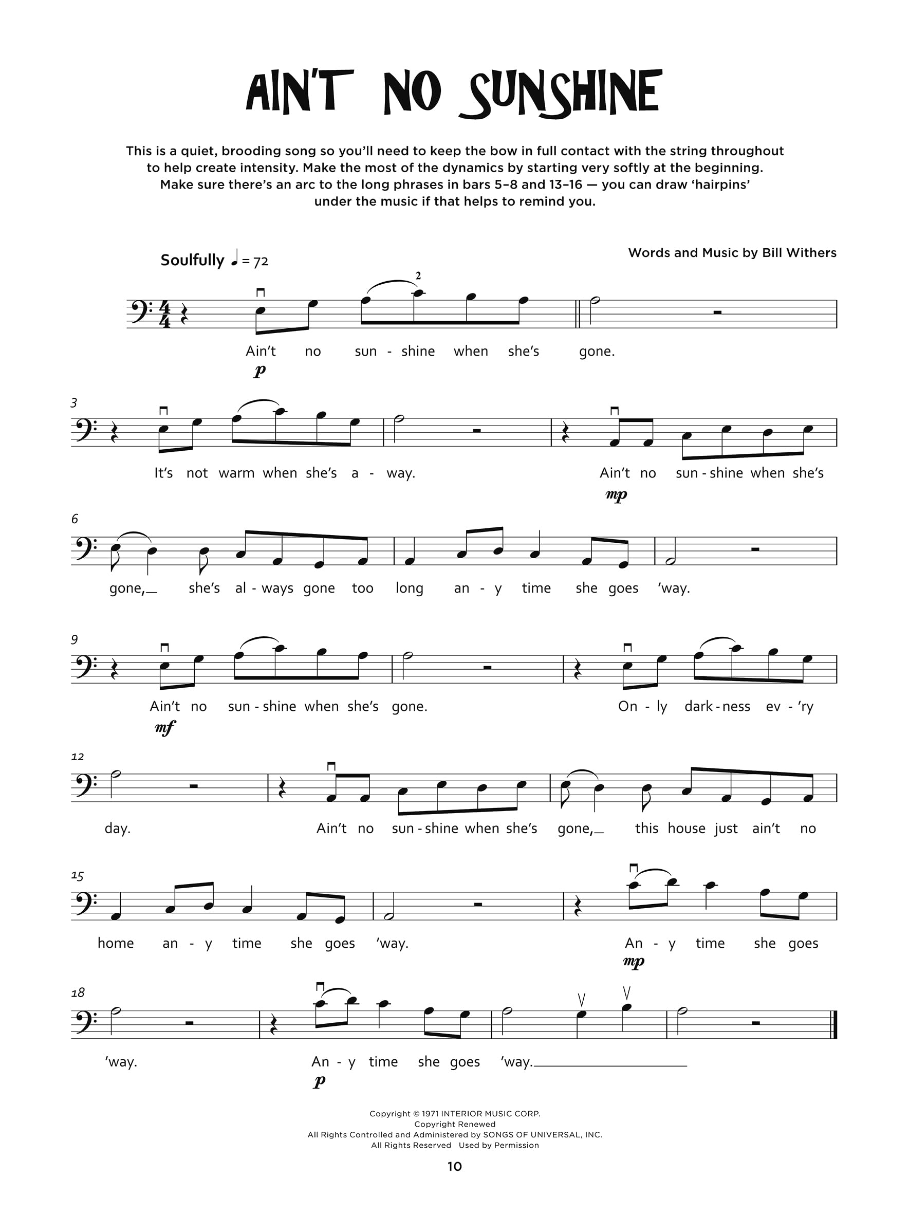 Gradebusters Grade 1 - Cello 15 awesome solos from ABBA to Aladdin