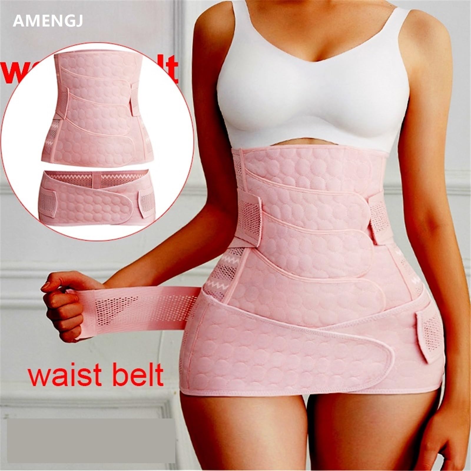 Guaina Post Parto Fascia di Recupero Post-Parto Fascia Addominale for Gravidanza Cinture di Supporto Post-Parto Shapewear Body Shaper Post-Parto(Green,XXL)