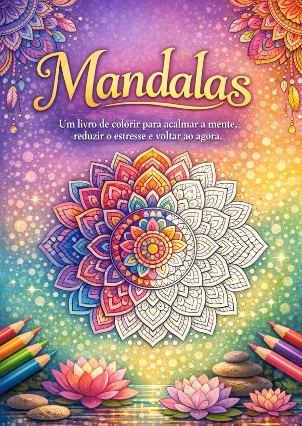 Mandalas: Um livro de colorir para acalmar a mente, reduzir o estresse e voltar ao agora