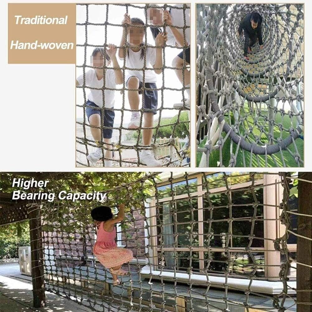 XHP Indoor Outdoor Climbing Rope Net Climbing Net Kids Adult Playground Tree Heavy Duty Netting Cargo Net Rope Ladder Stairs Balcony Rope Nets Protection Net (Color : 15cm-14mm, Size : 38m(1026.4ft)) : Toys & Games