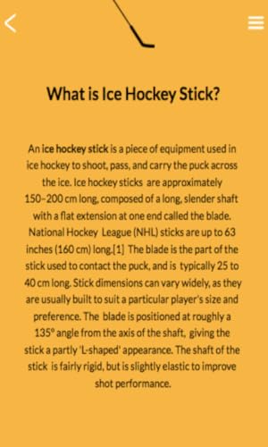 Ice Hockey Stick