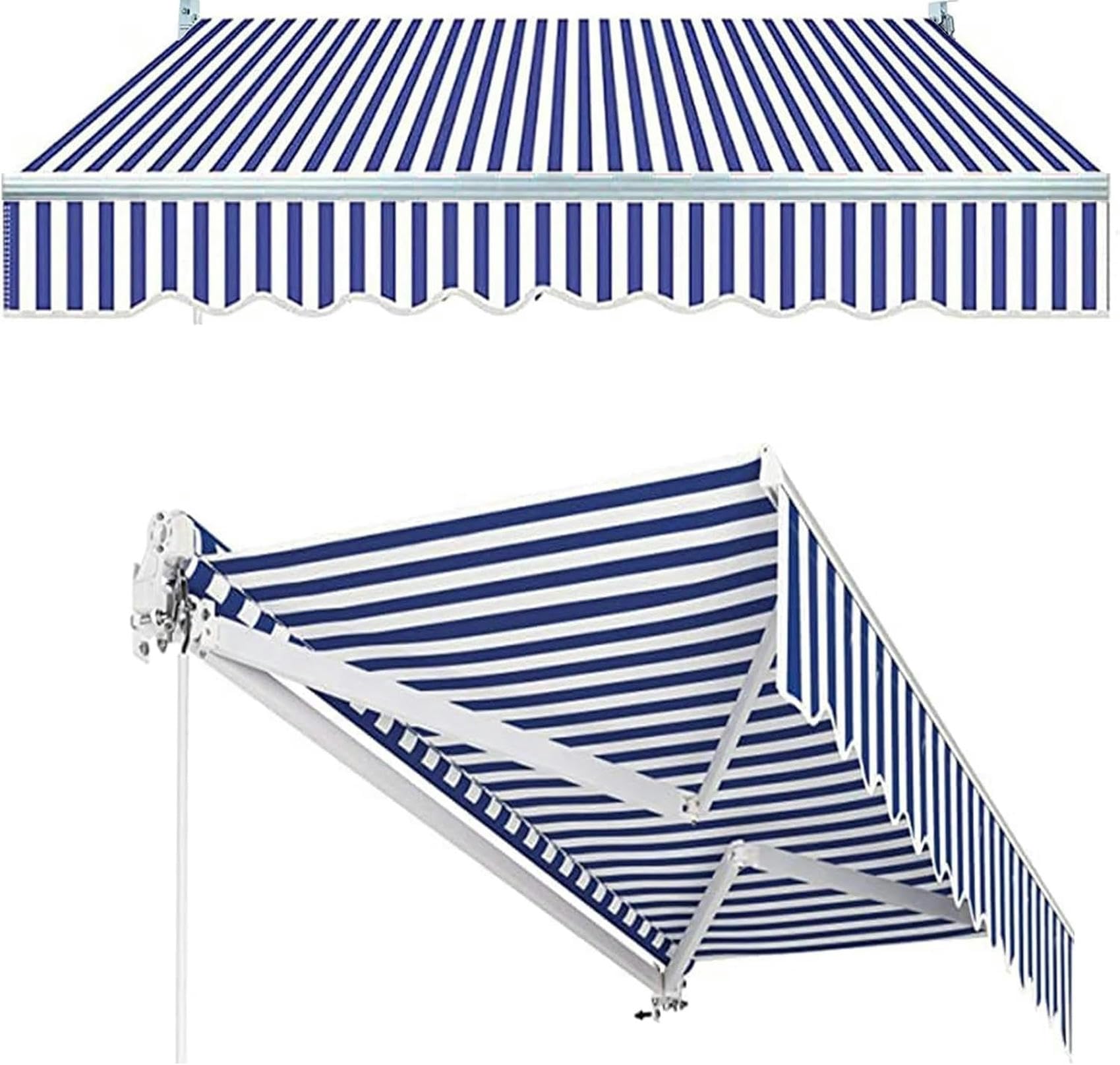 Tela de sombra para toldo de patio retráctil de poliéster de 280g cubiertas de terraza exterior