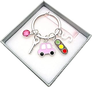 Driving Test Gift. Congratulations On Your Driving Test. Pink Car. Keyring. New Driver. Leaner Driver. Theory Test. Gift Box. Gift Card