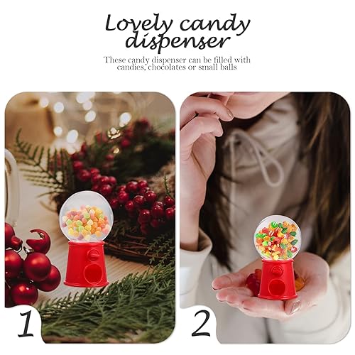Miniatura 9 de 12 piezas de máquina de chicles pequeña, máquina de caramelos, mini dispensador de caramelos, máquinas de chicles de plástico, dispensador de