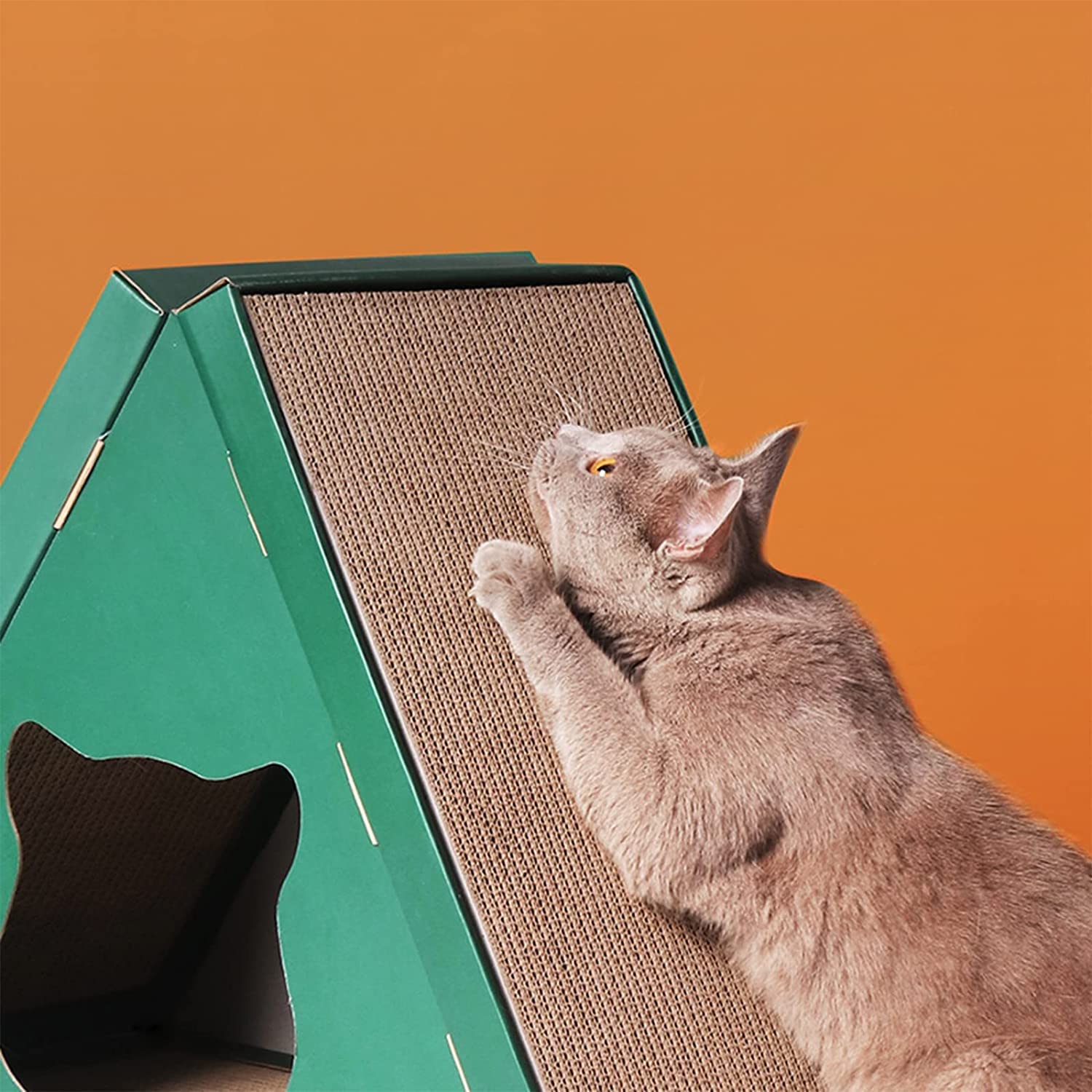Rascadores para Gatos Rascador Para Gatos, Almohadilla De Cartón, Duradero, Reciclable, Extraíble, 2 En 1, Corrugado, Para Rascador De Gatos, Para Protector De Muebles Afilador de uñas para Mascotas (
