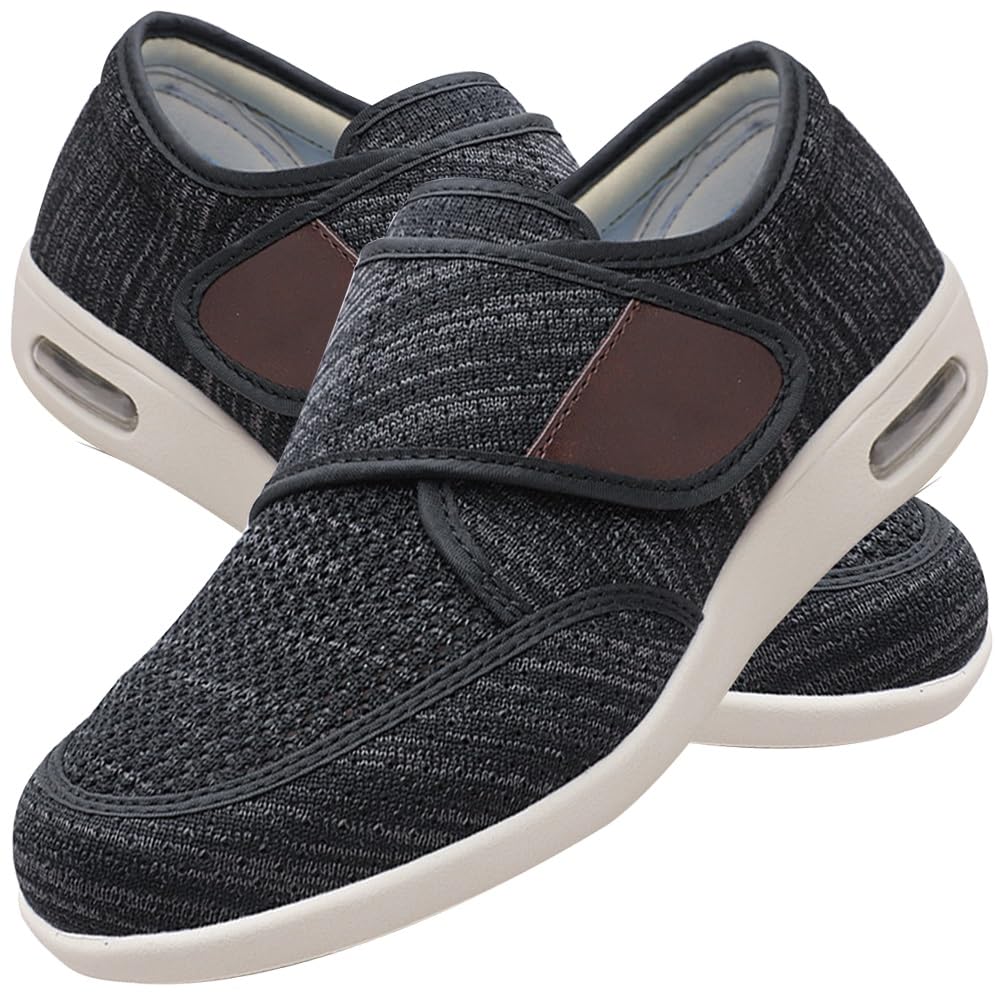 Orthopädische Herren Sneaker Hausschuhe Rutschfest Senioren Klettverschluss Schuhe Schuhe Geschwollene Füße