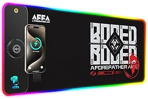 GIM RGB Gaming Mouse Pad with 15W Wireless Charging, LED Mouse Pad...