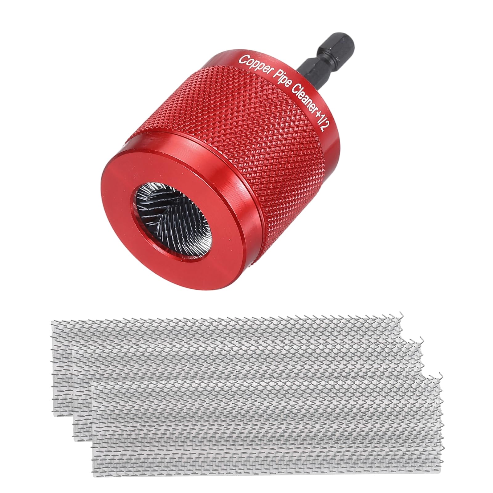 Limpia óxido fácil: limpiadores de tuberías PATIKIL de metal y cobre para taladros eléctricos, 3pz