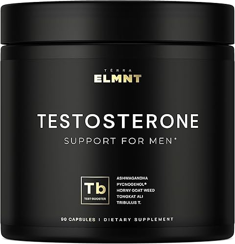 Aumento de testosterona de 21,800 mg para hombres 8 veces de fuerza con Ashwagandha, Tongkat Ali, Tribulus, Horny GW Pycnogenol+ Total T Test Boost