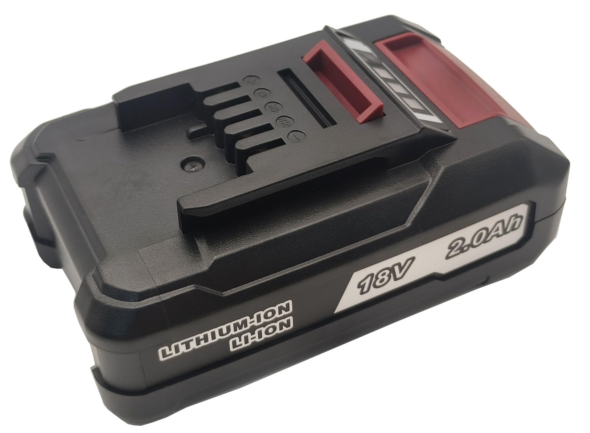 2 batterie agli ioni di litio da 18 V, 2,0 Ah, compatibili con Einhell serie Power X-Change da 18 V, con indicatore LED, adatte per tutti i dispositivi Power X-Change