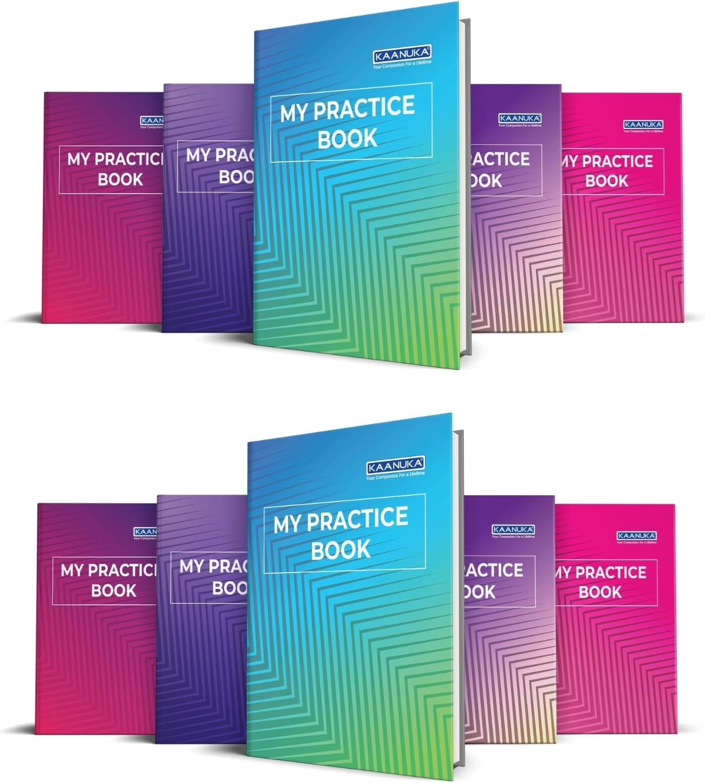 KAANUKA Unruled Long Practice Book Regular Semi Rough Notebook (275 mm ...