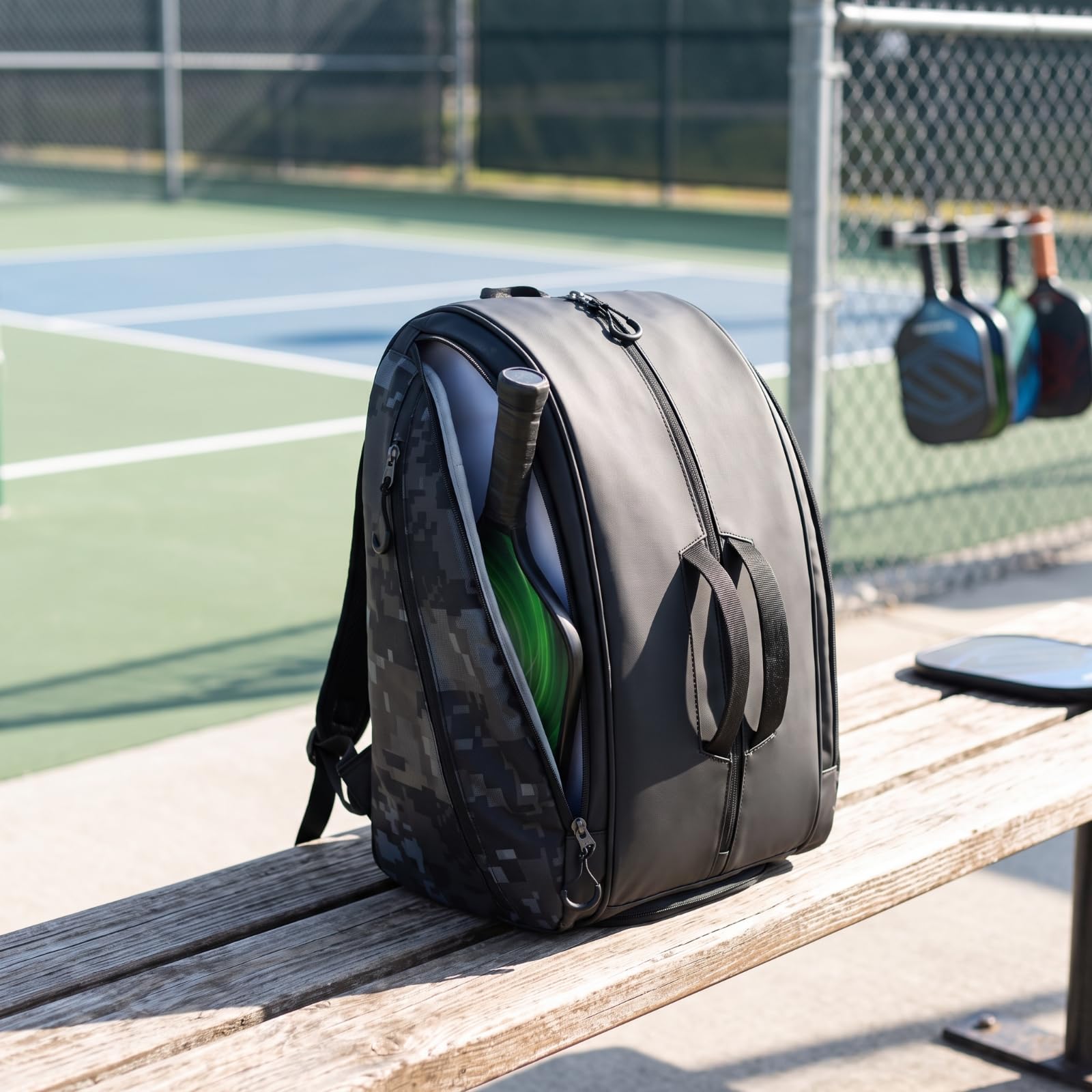rockible Mochila Pál | Organizada, Mochila con Compartimento para Raquetas, Multifuncional, Entrenamientos,