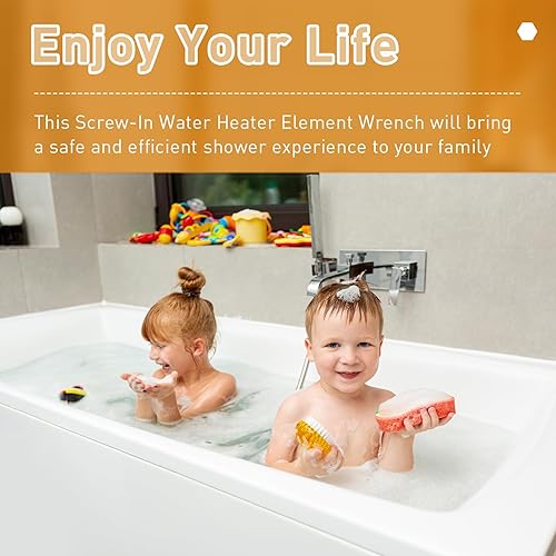 Miniatura 5 de Ximoon 09883 - Llave de repuesto para calentador de agua para Camco de 5 pulgadas, rosca residencial, multiunidad, unidad única