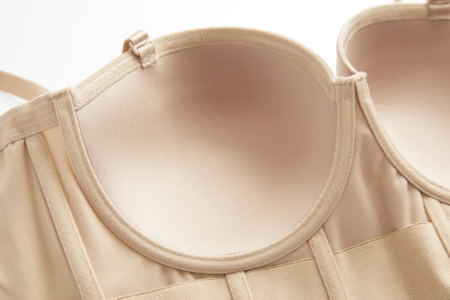 SEA BBOT Women Longline Strapless Bra Full Figure Corset Bra Hide Back Fat - Image 5